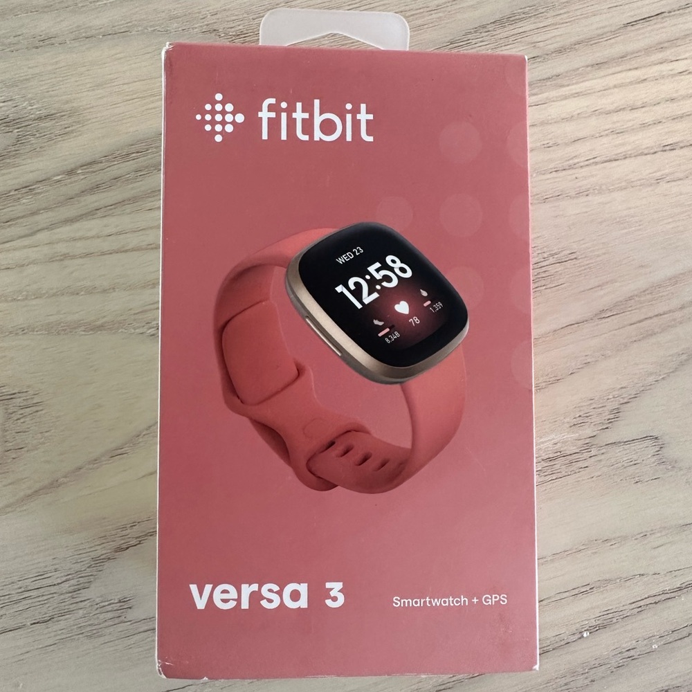 Fitbit Versa 3 Health and Fitness Smartwatch | Pink Clay